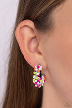 Load image into Gallery viewer, Paparazzi's Balloon Backdrop - White hoop earrings ~ New Releases