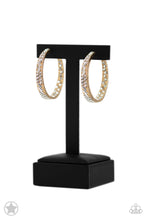 Load image into Gallery viewer, Paparazzi's GLITZY by Association - Gold hoop earrings (Blockbusters)
