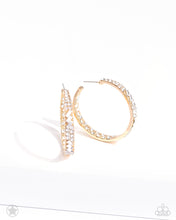 Load image into Gallery viewer, Paparazzi's GLITZY by Association - Gold hoop earrings (Blockbusters)