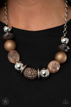 Load image into Gallery viewer, Paparazzi's A Warm Welcome - Brown/Copper necklace (Blockbusters)