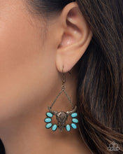 Load image into Gallery viewer, Paparazzi’s Western Whirlwind - Brass earrings ~ Coming Soon