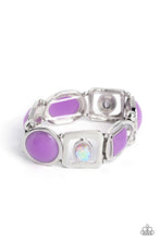 Load image into Gallery viewer, Paparazzi's Majestic Mashup - Purple & Iridescent bracelet