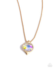 Load image into Gallery viewer, Paparazzi's Motivated Maverick - Gold & Iridescent necklace ~ New Releases