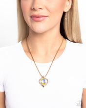 Load image into Gallery viewer, Paparazzi's Motivated Maverick - Gold & Iridescent necklace ~ New Releases
