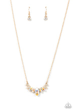 Load image into Gallery viewer, Paparazzi's One Empire at a Time - Gold & Iridescent necklace ~ New Releases
