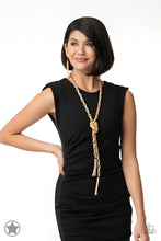 Load image into Gallery viewer, Paparazzi's SCARFed For Attention - Gold necklace (Blockbusters)