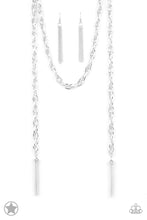 Load image into Gallery viewer, Paparazzi's SCARFed For Attention - Silver necklace (Blockbusters)