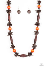 Load image into Gallery viewer, Paparazzi's Cozumel Coast - Orange Wood necklace