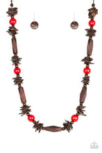 Load image into Gallery viewer, Paparazzi's Cozumel Coast - Red Wood necklace