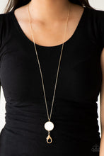 Load image into Gallery viewer, Paparazzi's Shimmering Seashores - Gold necklace - lanyard
