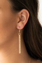 Load image into Gallery viewer, Paparazzi's Shimmering Seashores - Gold necklace - lanyard
