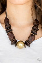 Load image into Gallery viewer, Paparazzi's Grand Turks Getaway - Brass Wood necklace