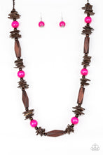 Load image into Gallery viewer, Paparazzi's Cozumel Coast - Pink Wood necklace