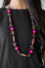 Load image into Gallery viewer, Paparazzi's Cozumel Coast - Pink Wood necklace
