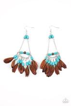 Load image into Gallery viewer, Paparazzi's Haute Hawk - Blue earrings