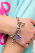Load image into Gallery viewer, Paparazzi's Turn Up the CHARM - Purple bracelet