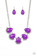 Load image into Gallery viewer, Paparazzi's Ethereal Exaggerations - Purple & Iridescent necklace