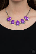 Load image into Gallery viewer, Paparazzi's Ethereal Exaggerations - Purple & Iridescent necklace