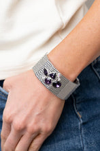 Load image into Gallery viewer, Paparazzi's Flickering Fortune - Purple & Iridescent bracelet