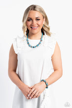 Load image into Gallery viewer, Paparazzi's Warped Whimsicality - Blue necklace