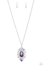 Load image into Gallery viewer, Paparazzi's Over the TEARDROP - Purple Iridescent Necklace