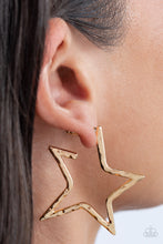 Load image into Gallery viewer, Paparazzi&#39;s All-Star Attitude - Gold hoop earrings
