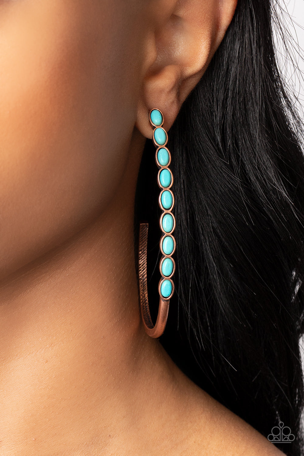 Paparazzi's Artisan Soul - Copper hoop earrings