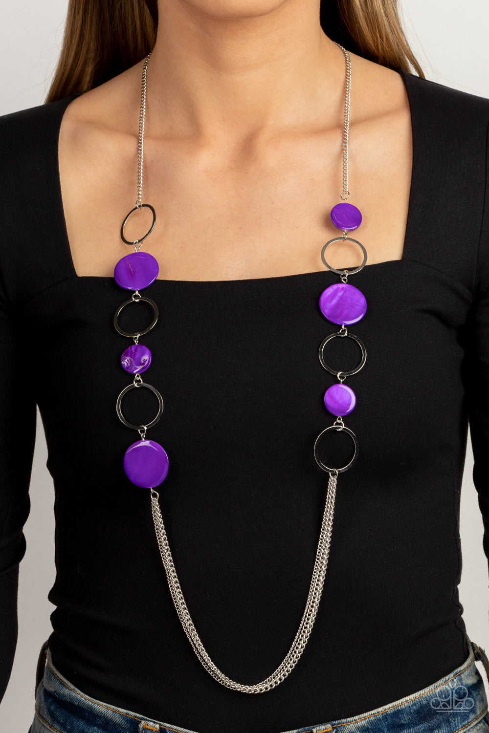 Paparazzi's Beach Hub - Purple necklace