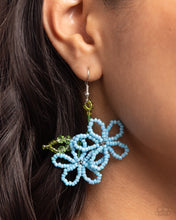 Load image into Gallery viewer, Paparazzi&#39;s Beaded Blooms - Blue earrings ~ New Releases
