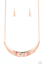 Load image into Gallery viewer, Paparazzi&#39;s Bejeweled Baroness - Copper necklace
