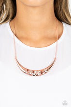 Load image into Gallery viewer, Paparazzi&#39;s Bejeweled Baroness - Copper necklace
