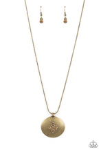 Load image into Gallery viewer, Paparazzi&#39;s Center of the Cosmos - Brass necklace
