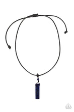 Load image into Gallery viewer, Paparazzi&#39;s Comes Back ZEN-fold - Blue Urban Men necklace
