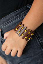 Load image into Gallery viewer, Paparazzi&#39;s Coronado Cabana - Yellow Wood bracelet
