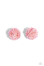 Load image into Gallery viewer, Paparazzi&#39;s Corsage Character - Pink Iridescent earrings
