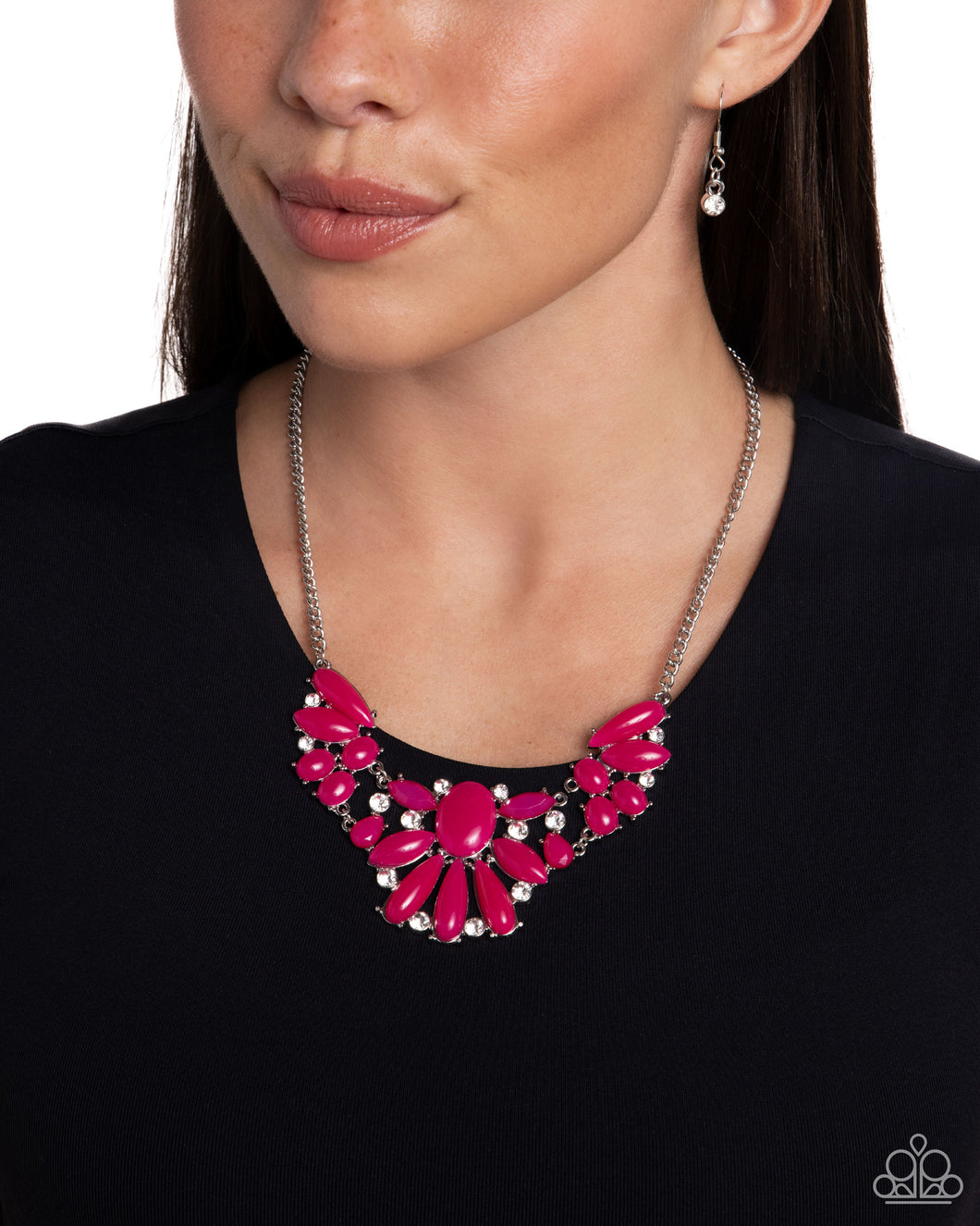 Paparazzi's Dazzling Diadem - Pink Necklace ~ New Releases