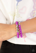 Load image into Gallery viewer, Paparazzi&#39;s Dip and Dive - Purple bracelet
