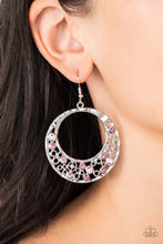 Load image into Gallery viewer, Paparazzi&#39;s Enchanted Effervescence - Purple &amp; Iridescent hoop earrings
