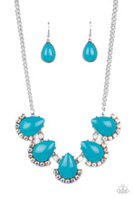 Load image into Gallery viewer, Paparazzi&#39;s Ethereal Exaggerations - Blue &amp; Iridescent necklace
