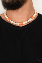 Load image into Gallery viewer, Paparazzi&#39;s Explorer Exclusive - Orange Urban Men necklace
