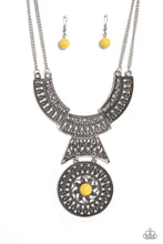 Load image into Gallery viewer, Paparazzi&#39;s Fetching Filigree - Yellow necklace
