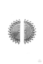 Load image into Gallery viewer, Paparazzi&#39;s Fiercely Fanned Out - Silver post earrings
