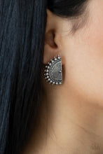 Load image into Gallery viewer, Paparazzi&#39;s Fiercely Fanned Out - Silver post earrings
