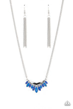 Load image into Gallery viewer, Paparazzi&#39;s Flash of Fringe - Blue necklace
