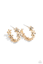 Load image into Gallery viewer, Paparazzi&#39;s Floral Flamenco - Gold hoop earrings ~ New Releases
