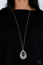 Load image into Gallery viewer, Paparazzi&#39;s Glitz and GLOW - Green necklace
