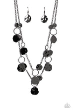 Load image into Gallery viewer, Paparazzi&#39;s Hammered Horizons - Black necklace
