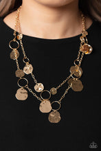 Load image into Gallery viewer, Paparazzi&#39;s Hammered Horizons - Gold necklace
