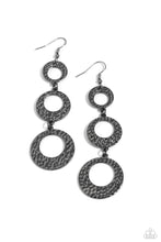 Load image into Gallery viewer, Paparazzi&#39;s High Society Stunner - Black earrings ~ New Releases
