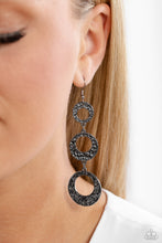 Load image into Gallery viewer, Paparazzi&#39;s High Society Stunner - Black earrings ~ New Releases
